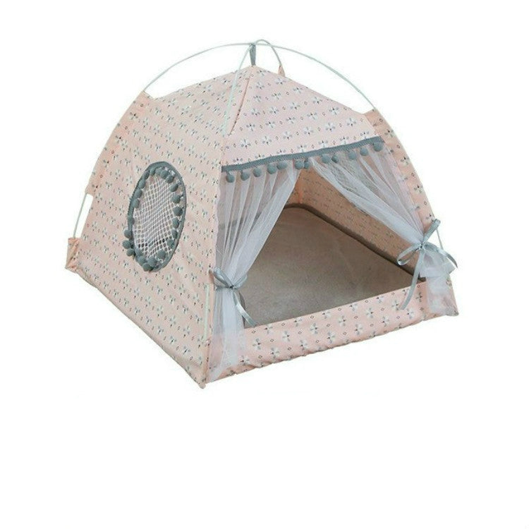 Four Seasons Universal Cat Small Dog Tent Removable and Washable Cat Litter Pet Nest, Size:L
