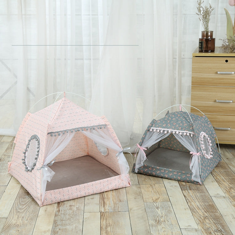 Four Seasons Universal Cat Small Dog Tent Removable and Washable Cat Litter Pet Nest, Size:L