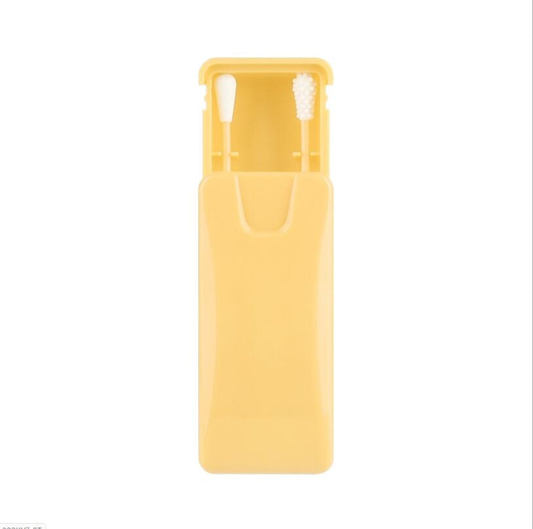 2 in 1 Ear Cleaning Cosmetic Silicone Buds Double-headed Recycling Cleaning Makeup Swabs Sticks