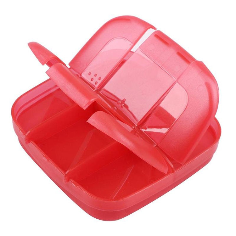 Portable Pill Medicine Storage Box Travel Pill Case Bag Organizer, Color:Red Pillbox