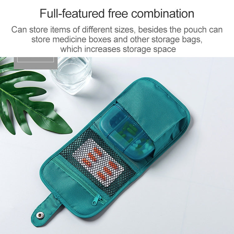 Portable Pill Medicine Storage Box Travel Pill Case Bag Organizer, Color:Red Pillbox