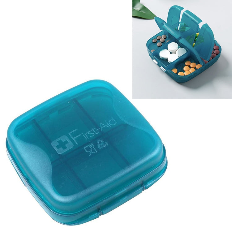 Portable Pill Medicine Storage Box Travel Pill Case Bag Organizer, Color:Green Pillbox