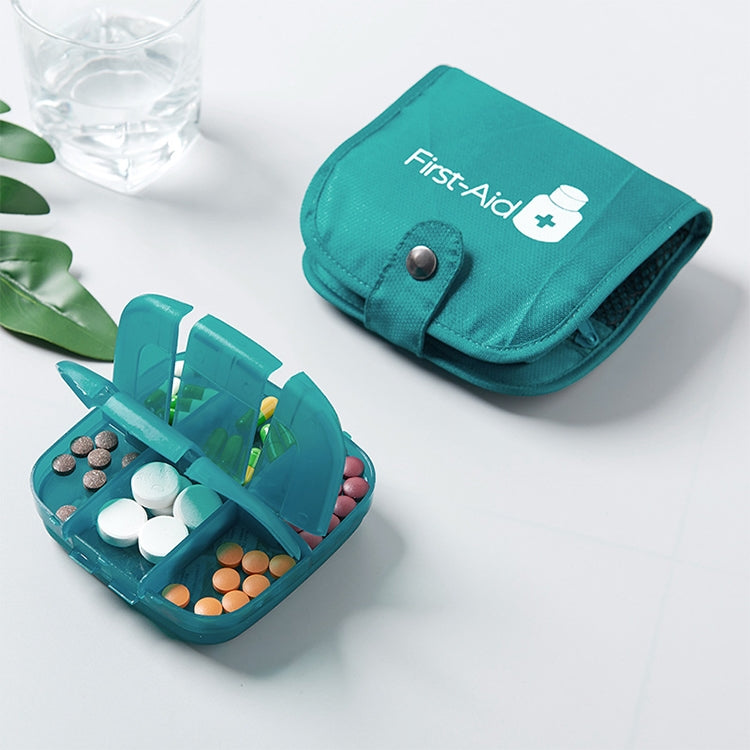 Portable Pill Medicine Storage Box Travel Pill Case Bag Organizer, Color:Red Medicine Bag