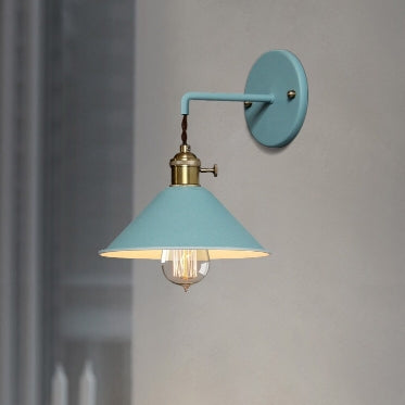 Creative Living Room Staircase Aisle Bedroom Bedside Macaron Pot Lid Small Umbrella Wall Lamp