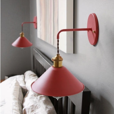 Creative Living Room Staircase Aisle Bedroom Bedside Macaron Pot Lid Small Umbrella Wall Lamp