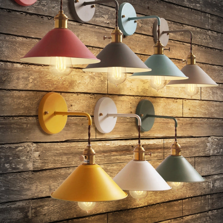 Creative Living Room Staircase Aisle Bedroom Bedside Macaron Pot Lid Small Umbrella Wall Lamp