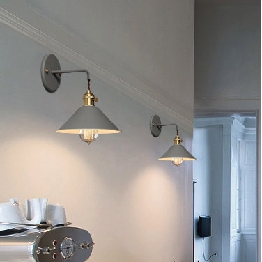 Creative Living Room Staircase Aisle Bedroom Bedside Macaron Pot Lid Small Umbrella Wall Lamp