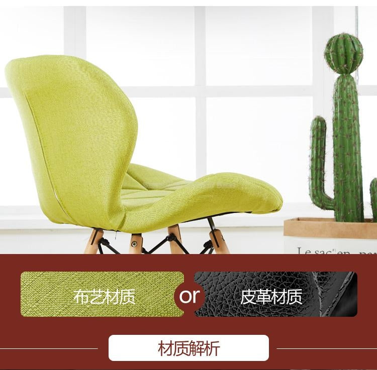 Modern Simple Home Stool Back Makeup Desk Chair Butterfly Dining Chair