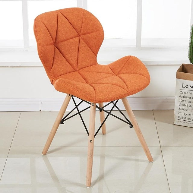 Modern Simple Home Stool Back Makeup Desk Chair Butterfly Dining Chair