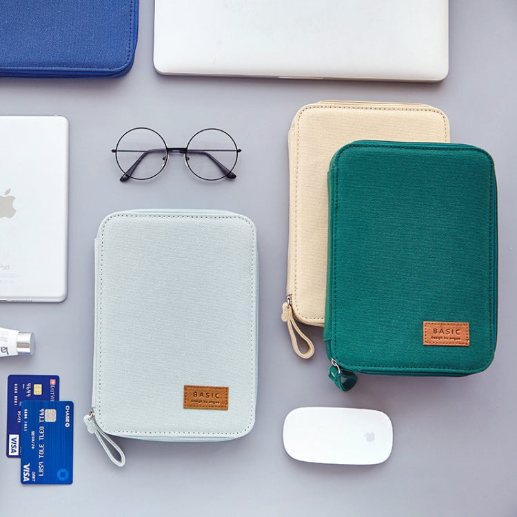 Creative Pencil Case Canvas Zipper Large Capacity Cute Pencil Box Portable Storage Bag School Stationery