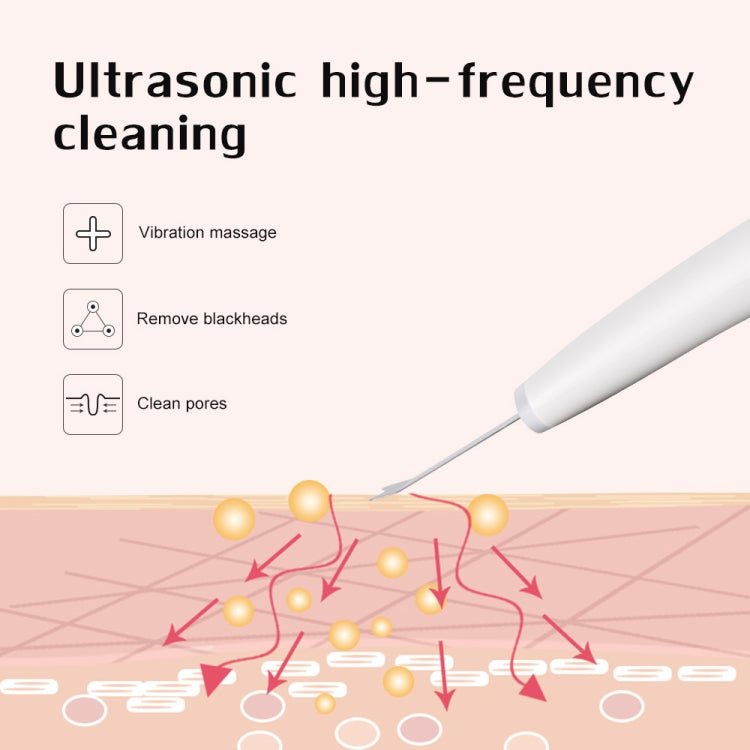 Ultrasonic Face Pore Cleanser Skin Scrubber Blackhead Acne Removal Face Exfoliator Peeling Machine Deeply Clean Skin Care Tools