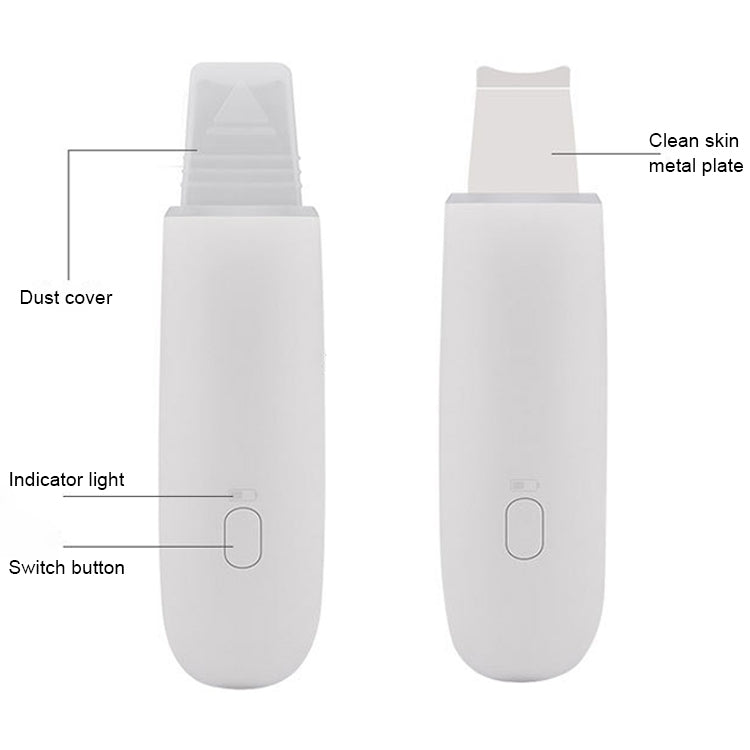 Ultrasonic Face Pore Cleanser Skin Scrubber Blackhead Acne Removal Face Exfoliator Peeling Machine Deeply Clean Skin Care Tools
