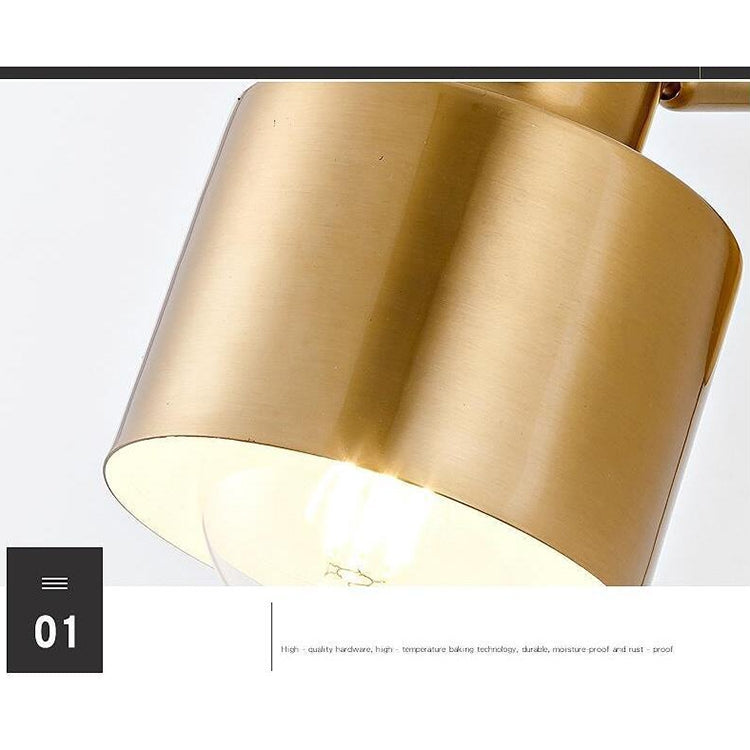 Copper LED Wall Lamps Bedroom Bedside Living Room Corridor Stair Decorative Lightings