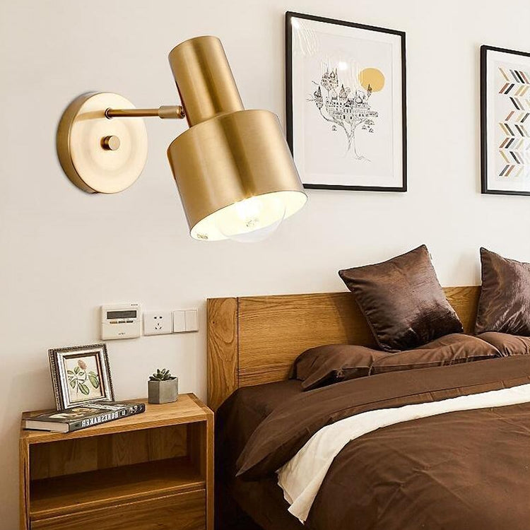 Copper LED Wall Lamps Bedroom Bedside Living Room Corridor Stair Decorative Lightings