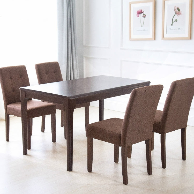 Dining  Chair Solid Wood Dining Chairs Coffee Restaurant Hotel Chair Fabric Simple Modern Home Desk Stool