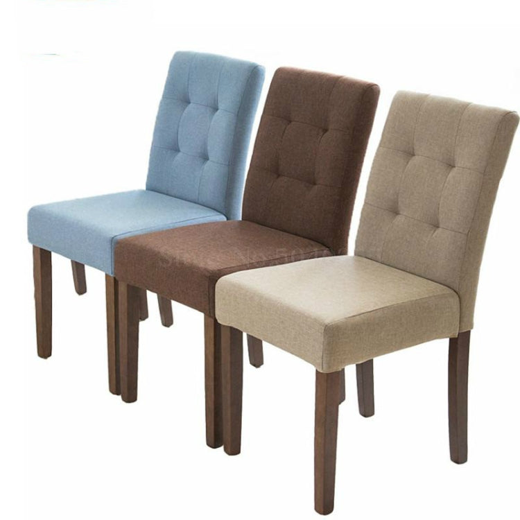 Dining  Chair Solid Wood Dining Chairs Coffee Restaurant Hotel Chair Fabric Simple Modern Home Desk Stool
