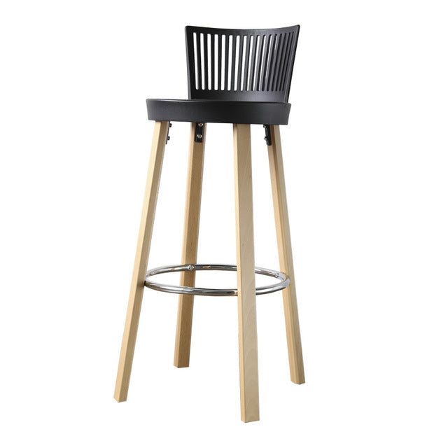 Nordic StyleSolid Wood Balcony Bigh Bar Chair