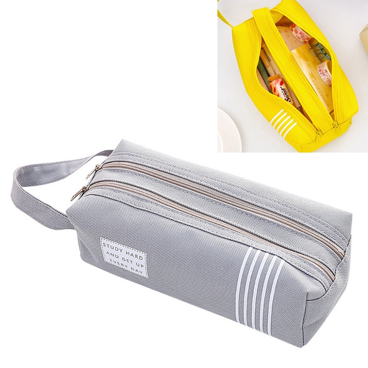 Double Zipper Large Pencil Case Kawaii School Pencilcase Big Pen Box For Girls Stationery Supplies Pencil Box Bag