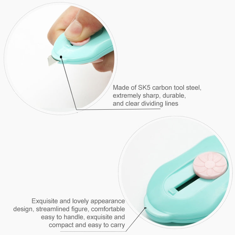 18 PCS Mini Paper Cutter Office Stationery Student School Cutting Paper, Random Color Delivery