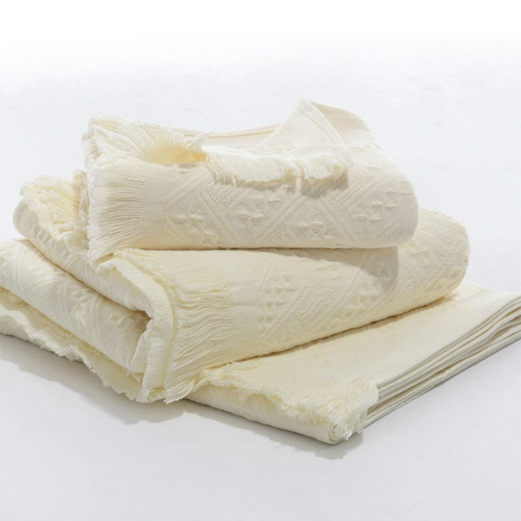 Simple Cotton Tassel Bath Towel