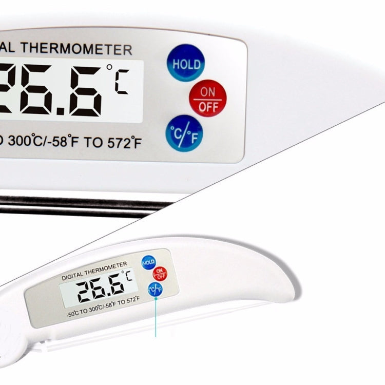 Folding Meat Thermometer Digital Kitchen Thermometer Food Cooking BBQ Probe