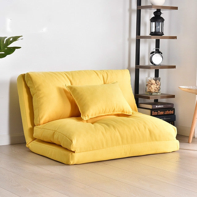 Double-purpose Small Apartment Bedroom Multi-functional Folding Lazy Little Sofa Bed