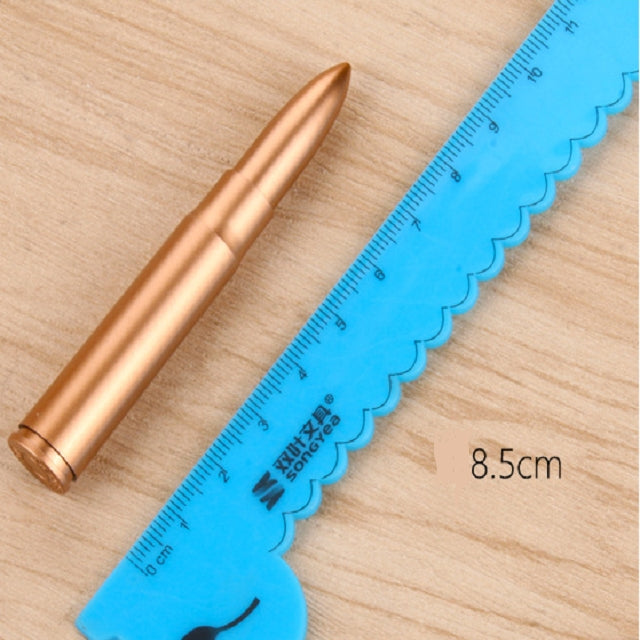 5 PCS Creative Plastic Bullet Shape Ballpoint Pen Students School Unique Writing Ball Pens Stationery Office Supplies