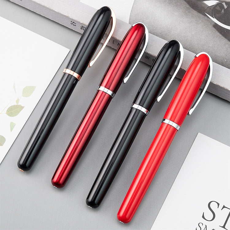 2 PCS Black Roll Ball Pen Ballpoint Pens School Office Stationery Luxury Birthday Gift