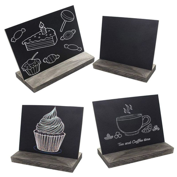 4 PCS Hotel Bar Creative Double-sided Small Blackboard Writing Board
