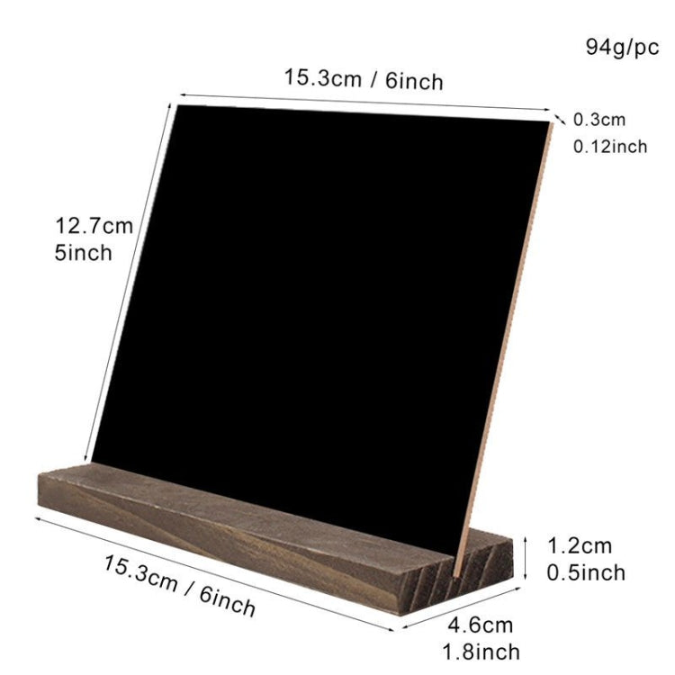 4 PCS Hotel Bar Creative Double-sided Small Blackboard Writing Board