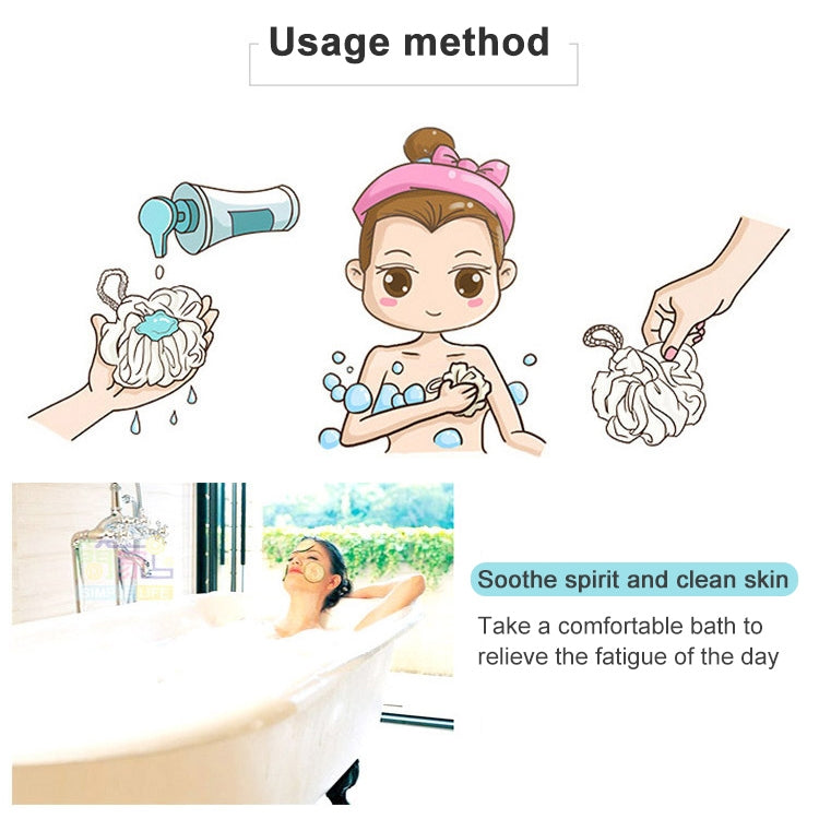 Two-sided Bath Ball Bath Tubs Bath Towel Scrubber Body Exfoliating Shower Ball