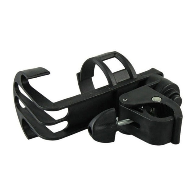 2 PCS Rotatable Lockable Bicycle Bottle Cage Baby Stroller Bottle Holder Bicycle Water Bottle Holder(Black)