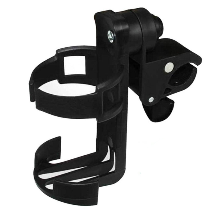2 PCS Rotatable Lockable Bicycle Bottle Cage Baby Stroller Bottle Holder Bicycle Water Bottle Holder(Black)