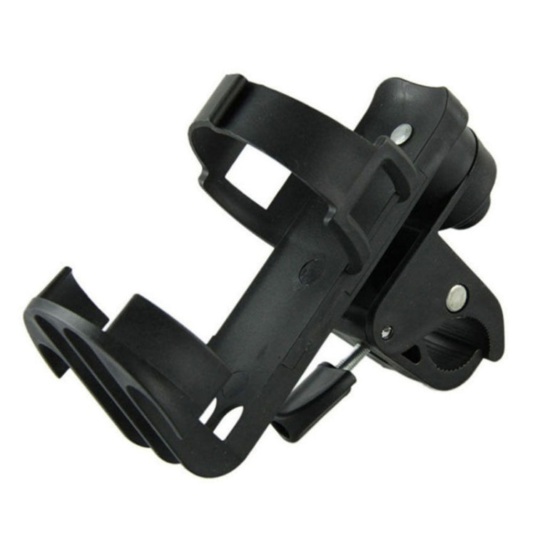 2 PCS Rotatable Lockable Bicycle Bottle Cage Baby Stroller Bottle Holder Bicycle Water Bottle Holder(Black)