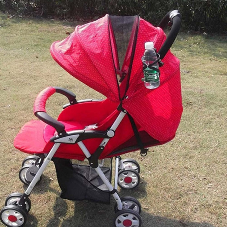 2 PCS Rotatable Lockable Bicycle Bottle Cage Baby Stroller Bottle Holder Bicycle Water Bottle Holder(Black)