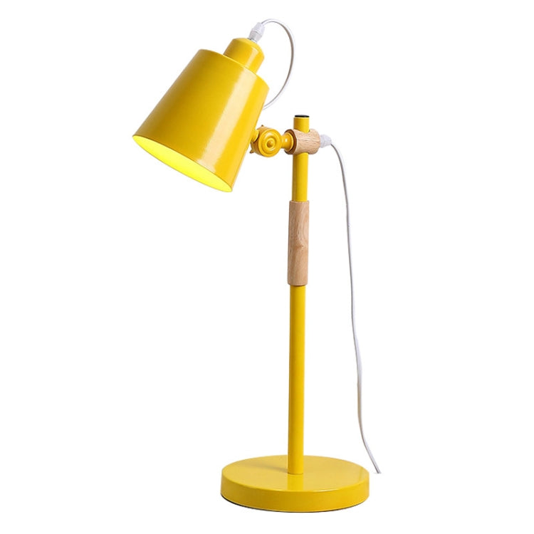Knob Switch Reading Desk Lamp Home Decoration Lamp(Yellow)