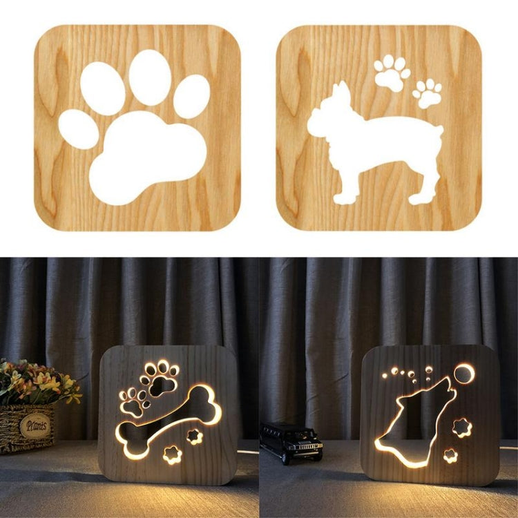 Creative Shape Wooden Night Lamp Bedroom Decoration Warm Light LED