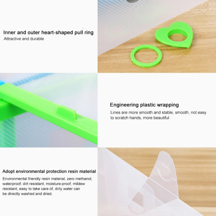 Transparent Home Flip Cover Drawer Plastic Thickening Storage Box