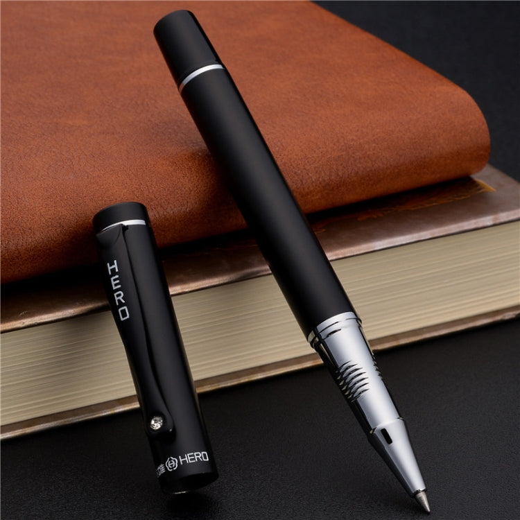 0.5mm Matt Black Business Metal Ballpoint Pen Office Stationery Supplies, Written:0.5mm(Matte black ball pen)