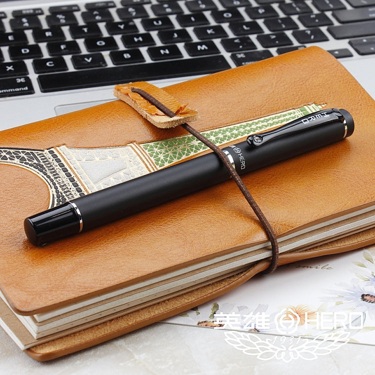 0.5mm Matt Black Business Metal Ballpoint Pen Office Stationery Supplies, Written:0.5mm(Matte black ball pen)