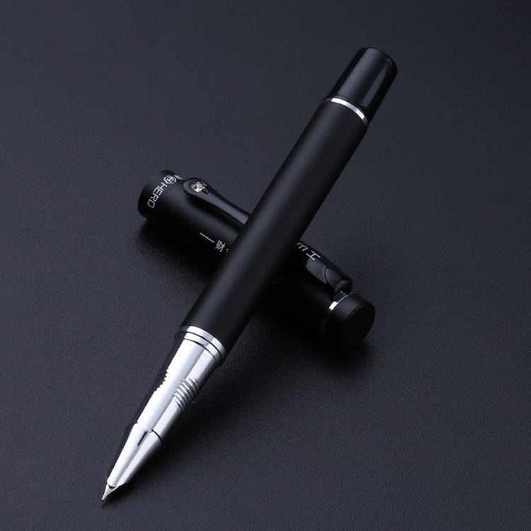 0.5mm Matt Black Business Metal Ballpoint Pen Office Stationery Supplies, Written:0.5mm(Matte black ball pen)