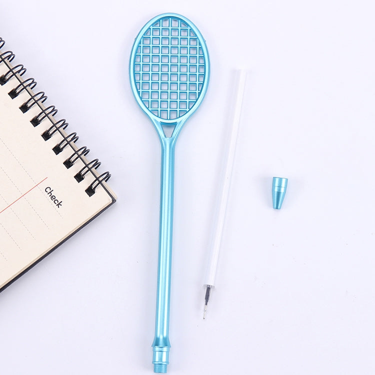 5 PCS Cartoon Cute Badminton Racket Pattern School Office Supplies Stationery Black Refill Kawaii Ballpoint Pen