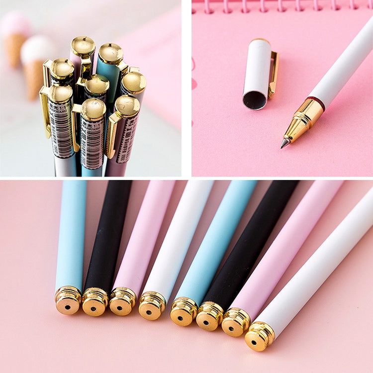 Small Fresh Candy Color Simple Thin Rod Metal Gel Pen