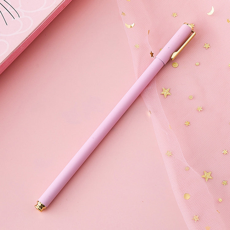 Small Fresh Candy Color Simple Thin Rod Metal Gel Pen