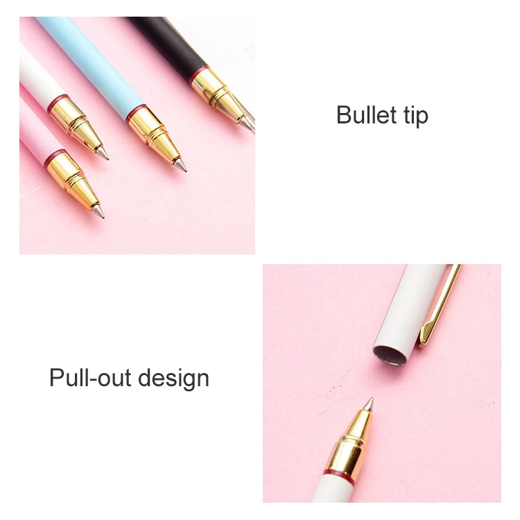 Small Fresh Candy Color Simple Thin Rod Metal Gel Pen
