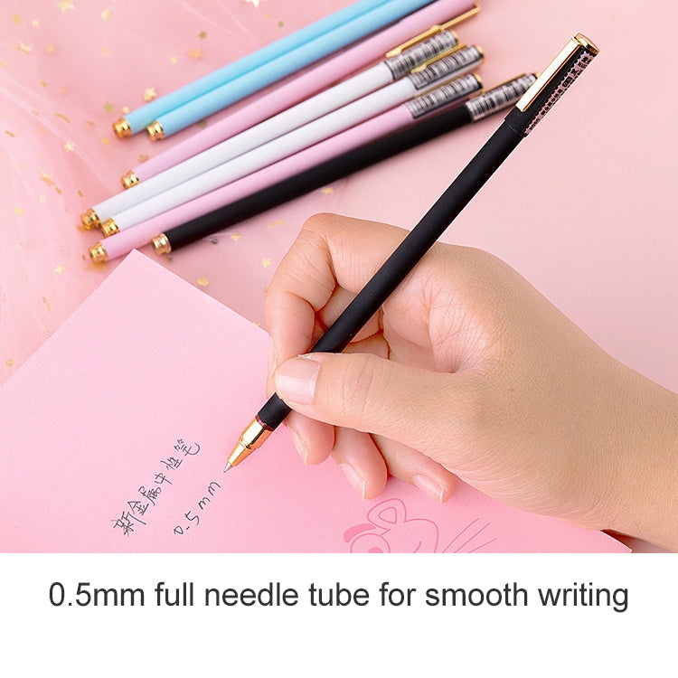 Small Fresh Candy Color Simple Thin Rod Metal Gel Pen