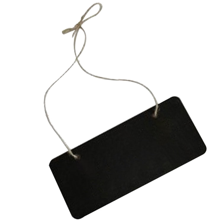 2 PCS Hang String Door Wooden Rectangle Mini Chalkboard Message Boaeds, Size:18.5x8x0.3cm