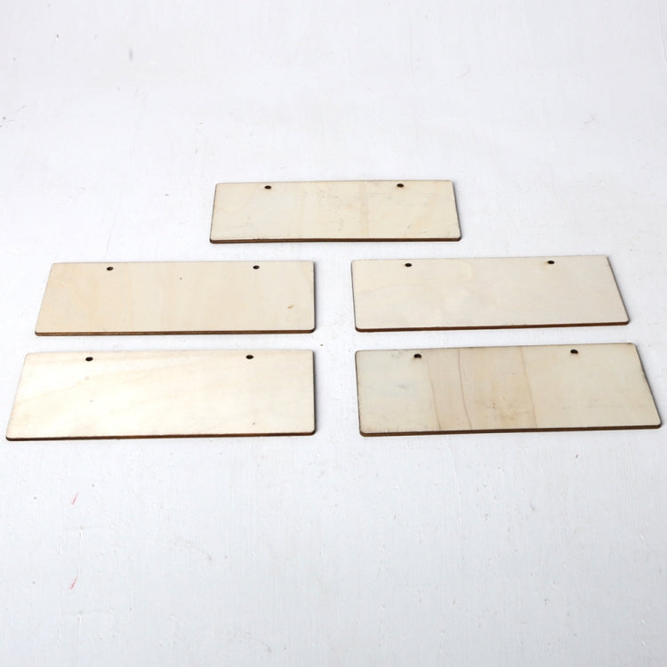 2 PCS Hang String Door Wooden Rectangle Mini Chalkboard Message Boaeds, Size:18.5x8x0.3cm