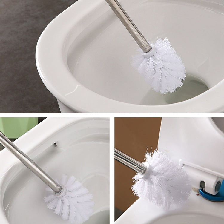 Diamond Shape Base Stainless Steel Long Handle Toilet Brush Toilet Cleaning Brush