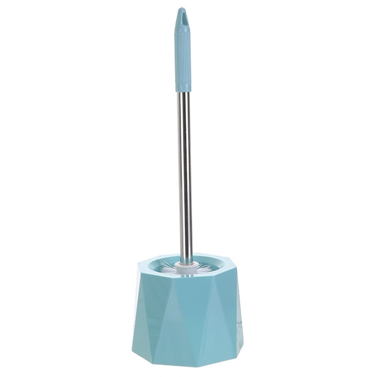 Diamond Shape Base Stainless Steel Long Handle Toilet Brush Toilet Cleaning Brush
